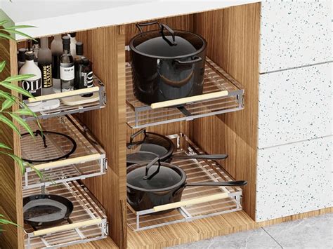 Slideep Expandable Pull Out Cabinet Organizer